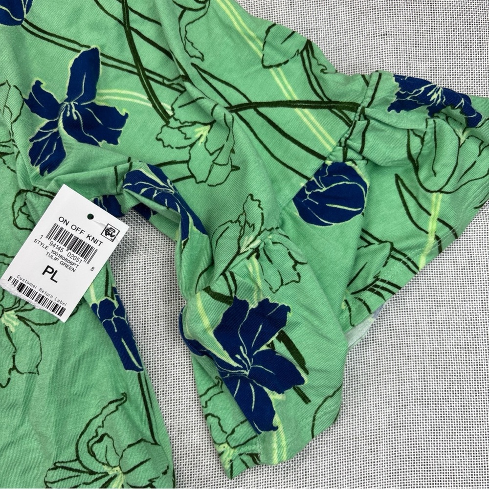 Style & Co Petite Tulip Menagerie on/Off Top Size PL - Picture 5 of 12